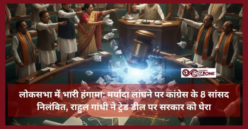 8 Congress MPs suspended