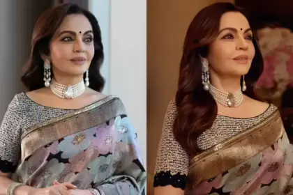 TIME100 Gala Nita Ambani Saree Look